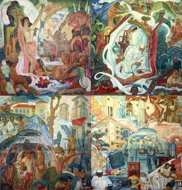 The Progress of Medicine in the Philippines created by National Artist Carlos Botong Francisco in 1953